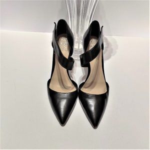 VINCE CAMUTO POINTED TOE LEATHER HEELS
